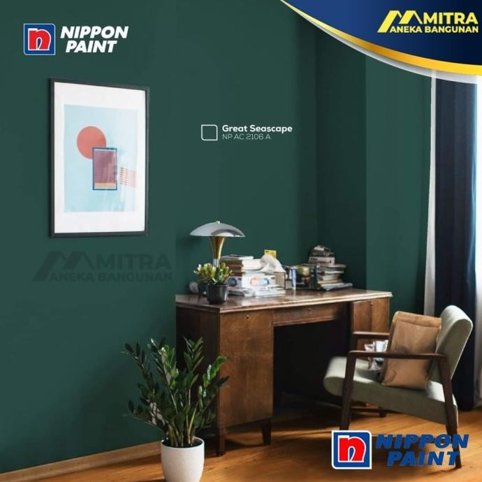 Cat Tembok Nippon Paint Great Seascape Np Ac 2106 A Hijau Tua Vinilex Original