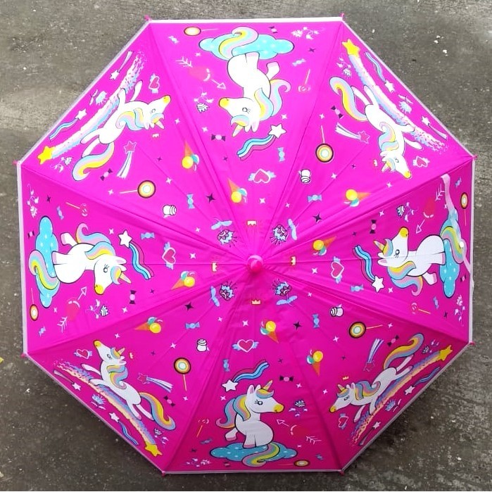 PAYUNG ANAK KARAKTER HELLO KITTY PINK KARAKTER KARTUN READY YAA