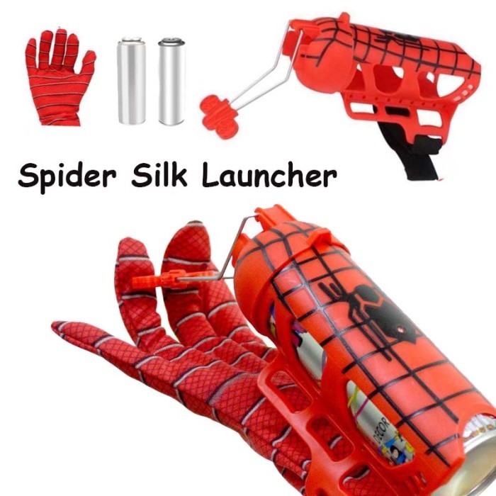 MAINAN SPIDER MAN PERMAINAN ANAKANAK LAKI LAKI SPRAY MAINAN ANAK SARUNG TANGAN SPIDERMEN SUPERHERO