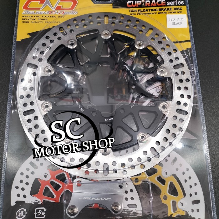 TERBARU Piringan cakram depan DELKEVIC 320mm cnc floating scorpio