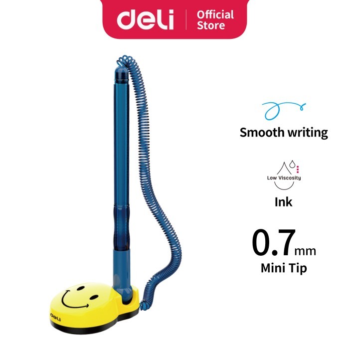 

TERBATAS DELI DESK BALLPOINT PULPEN MEJA 0.5MM TINTA WARNA BIRU EQ50-BL KODE 1067