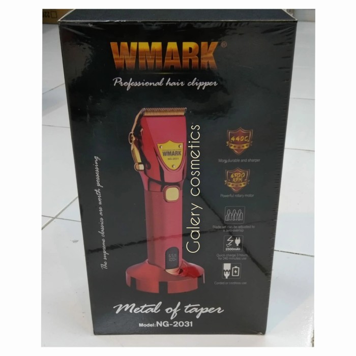 cliper wmark cordless(hitam)