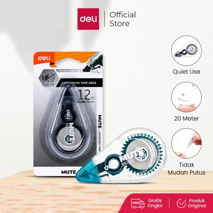 

CUCI GUDANG DELI CORRECTION TAPE / PITA KOREKSI 20 METER TIDAK MUDAH PUTUS EH360 KODE 1274