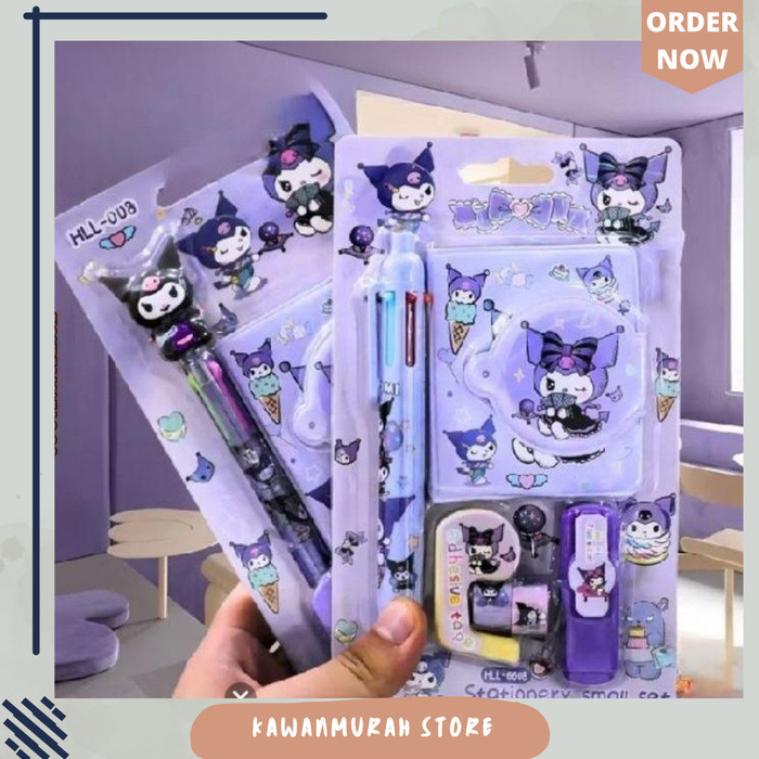

Alat Tulis Set Karakter Kuromi Lucu / Stationery Set Kuromi