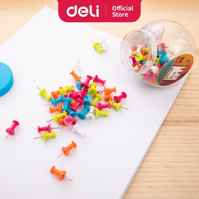 

TERLARIS! Deli Push Pins / Paku Tusuk Anti Karat Ukuran 23mm E0054