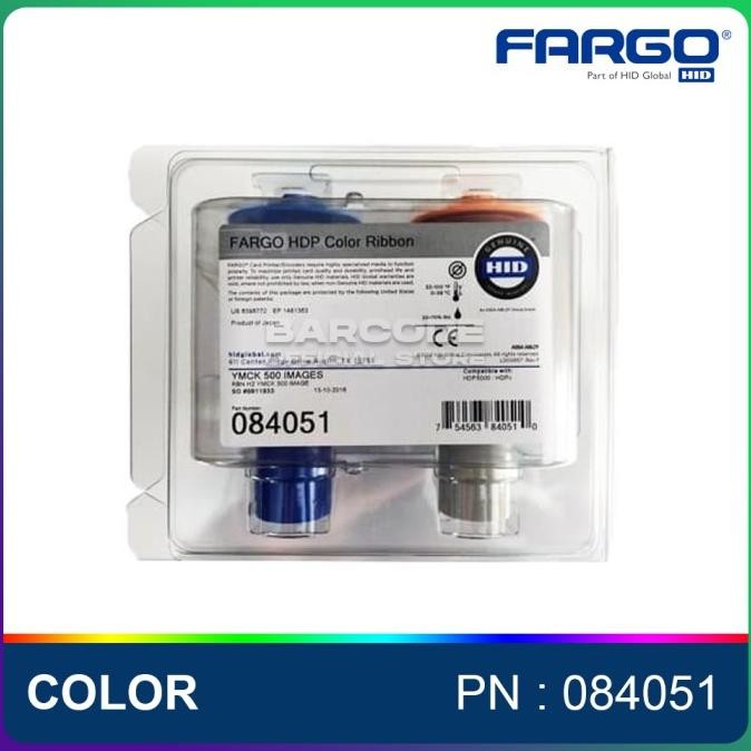 RIBBON COLOR FARGO HDP5000 HDP COLOR RIBBON HDP 5000 PN : 084051 YMCK