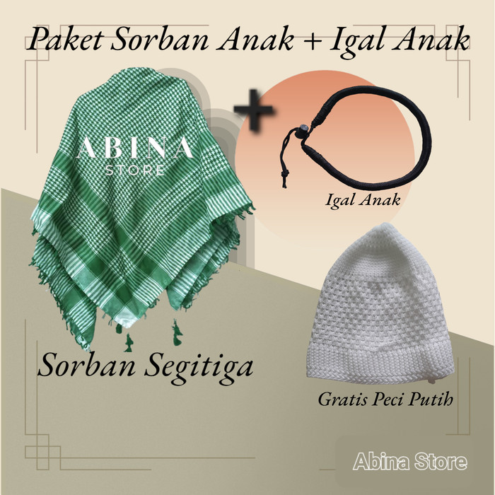 Best Seller Igal Sorban Anak / Ikat Sorban / Igal Arab / Igal Anak / Igal Bayi