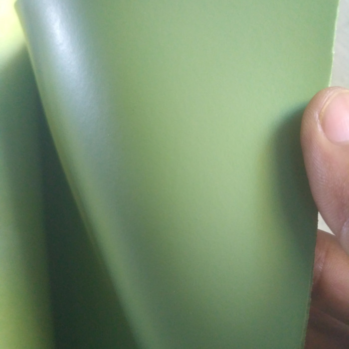 BOOM SALE BAHAN KULIT SINTETIS TEBAL MD PELANGI HIJAU 50X137 CM, TEBAL 2 MM KODE 1006