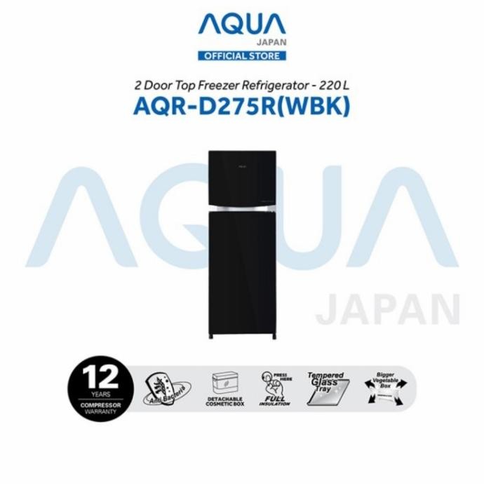 ~@~@~@~@] Kulkas AQUA 2 Pintu Inverter AQR-D275 Garansi Resmi Aqua AQRD275