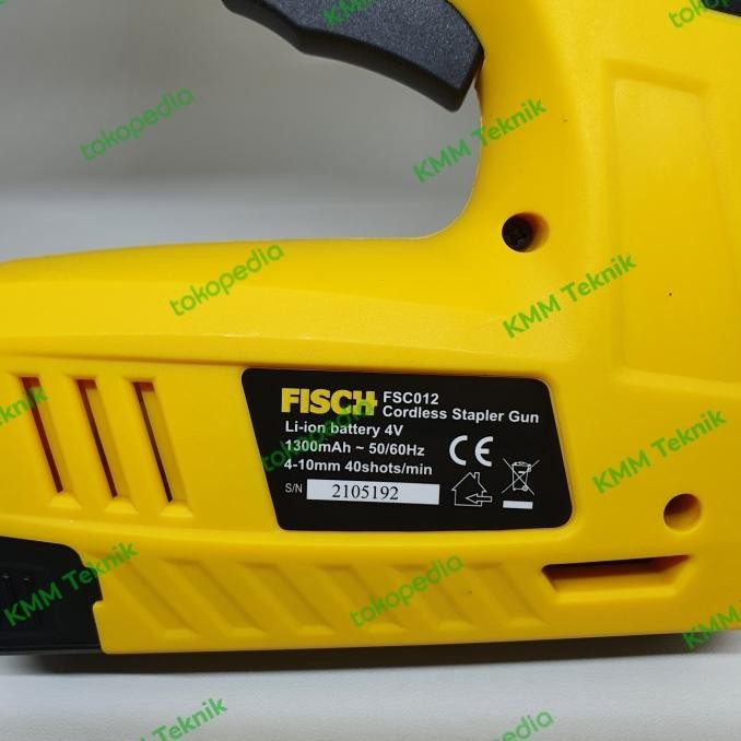 

Promo FISCH CORDLESS AIR NAILER FSC012 GUN TEMBAK STAPLES BATERAI 10MM X 4V COD