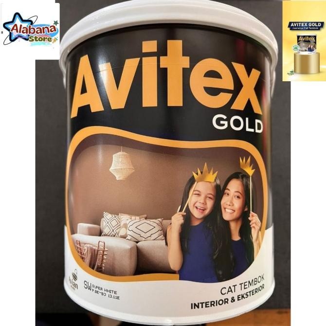 Avitex Gold 5 Kg Cat Tembok Warna Putih Original