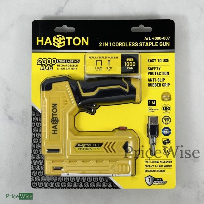 

Promo Mesin Paku Staples Tembak 2 in 1 Hasston 4090-007 / Cordless Staple COD