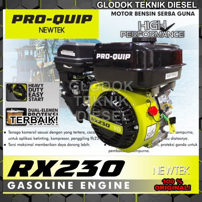 Mesin Penggerak Disel Diesel Proquip Bensin 9 HP RX 230 Gasoline Engine ORIGINAL