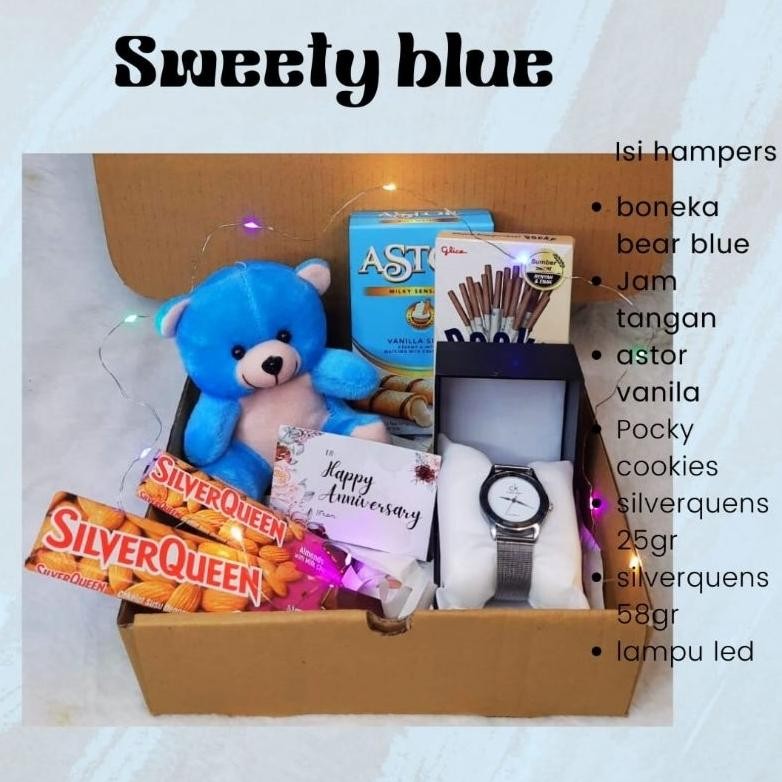 

Promo Hemat! Paket Sweety Hampers Ulang Tahun Gift Box Anniversary Graduation Coklat Silver Queen Valentine Murah