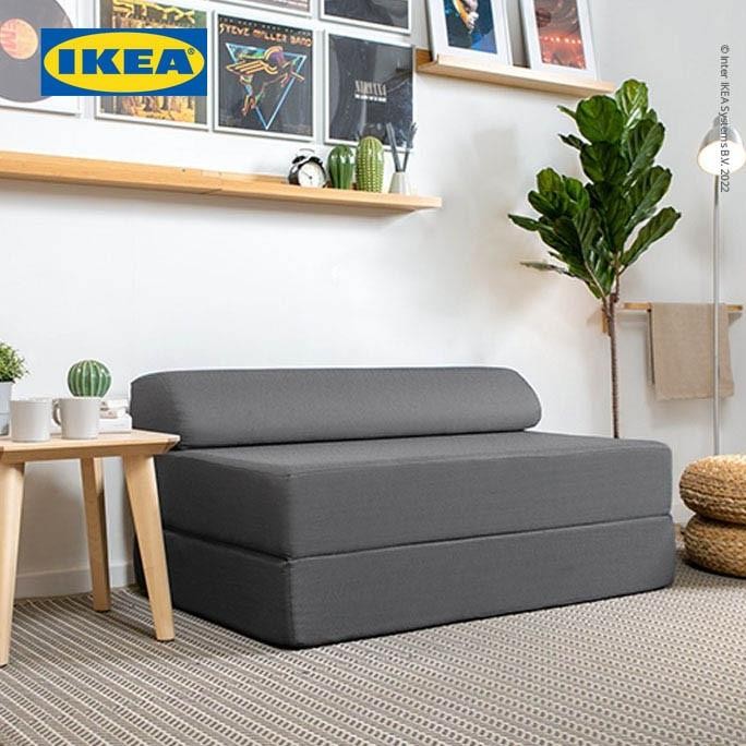 Promo IKEA NYKIL Sofa bed Abu-Abu Tua 2 Dudukan COD