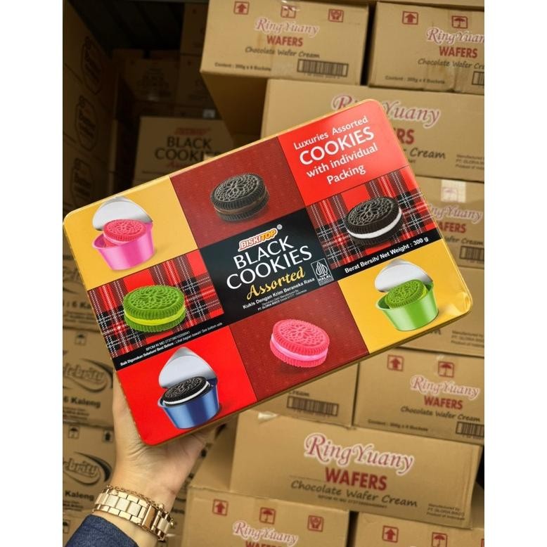 

ty-35 Biskitop Denex Black Cokies Butter Cokies Premium Package Hampers Kue Lebaran Viral
