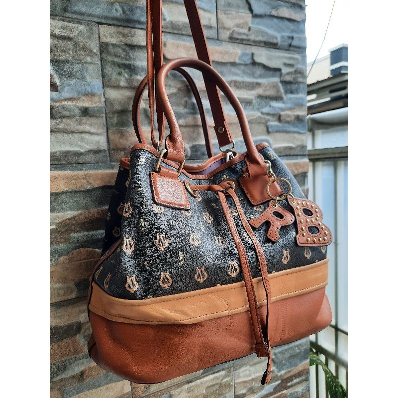 Tenteng Serut Cokelat BRERA - TAS PRELOVED BRANDED ORIGINAL