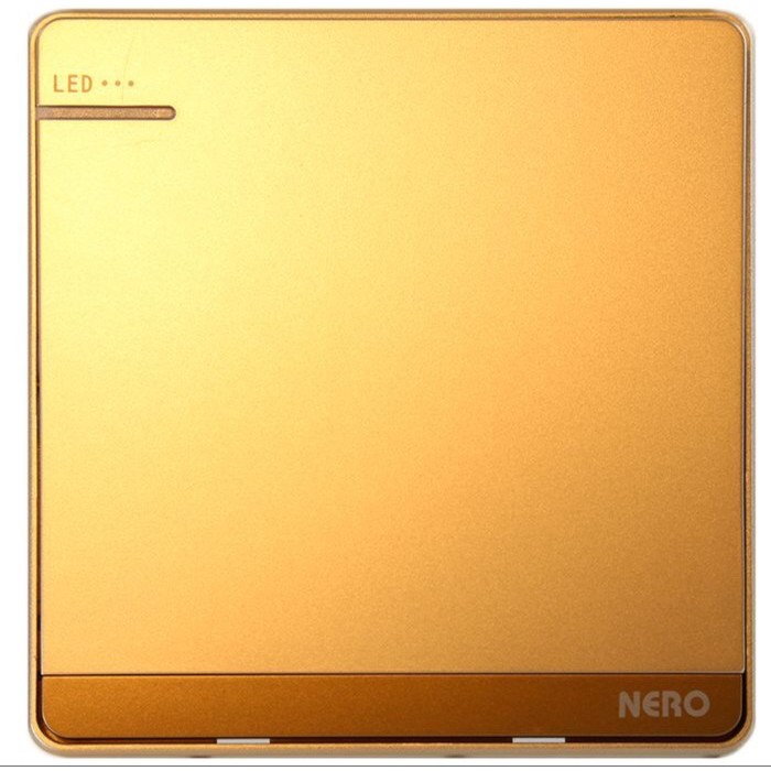 BEST SAKLAR ENGKEL LED DECORA GOLD NERO. SAKLAR SINGLE LED DECORA GOLD NERO