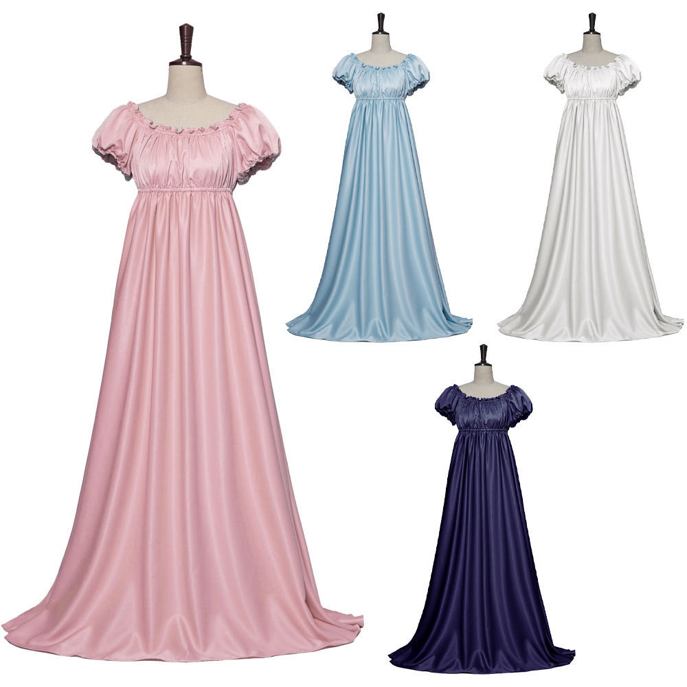 New Bridgerton Dress Medieval Retro Ball Gown Long Dress cosplay Costum00
