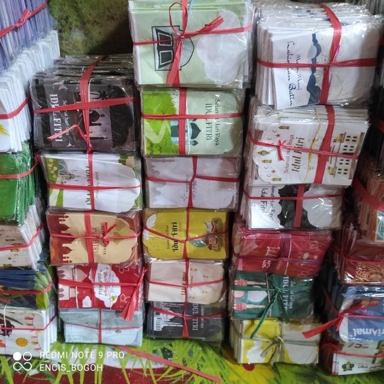 

Ex45 PAKET USAHA [ 100 PACK ] AMPLOP LEBARAN UK MEDIUM/SEDANG Original