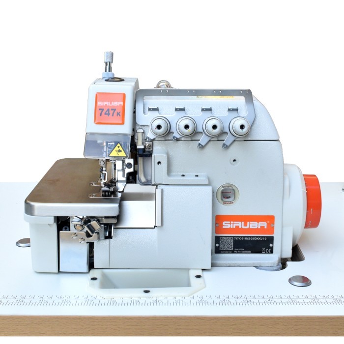 TERBARU Mesin Obras SIRUBA 747K Obras Kaos Benang 4 Industrial Motor Servo BISA GRAB