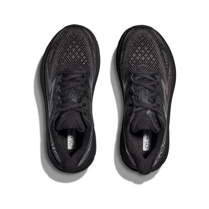 Hoka Clifton 9 Mens Road Running Shoes - Black / Black Terrapetal