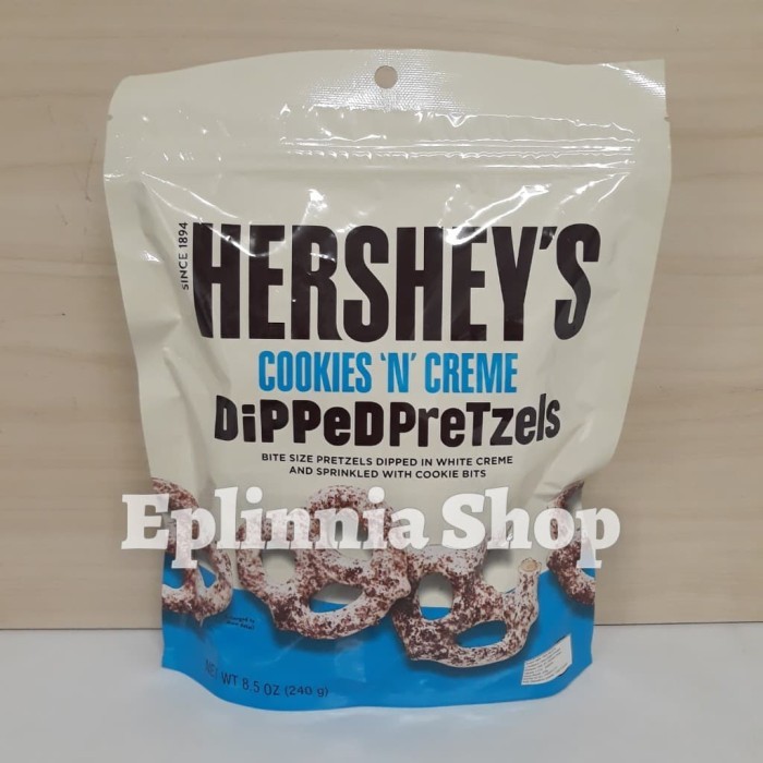 

Ready Hershey's Cookies N Creme Dipped Pretzels 240 gr - Pretzel Salut