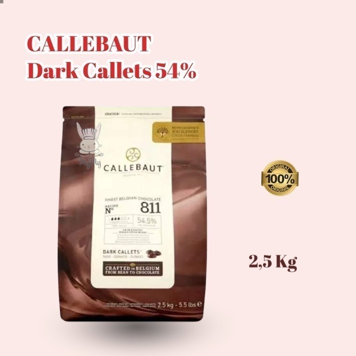

Ready CALLEBAUT Dark Chocolate Callets Button Couverture 811 54.,5% 2,5 kg