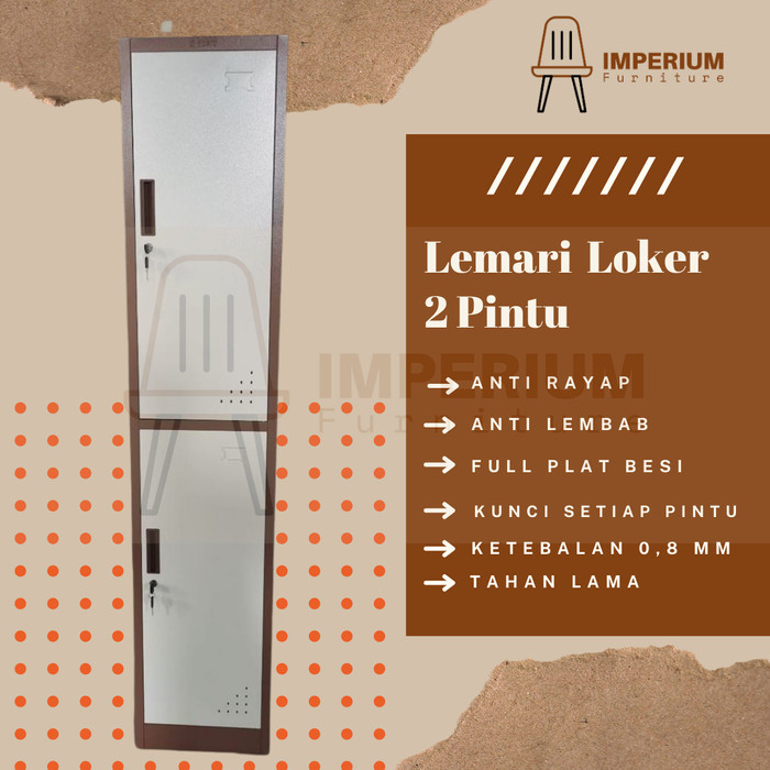

Lemari Loker / Loker 2 Pintu / Lemari Loker 2 Pintu / Loker Besi