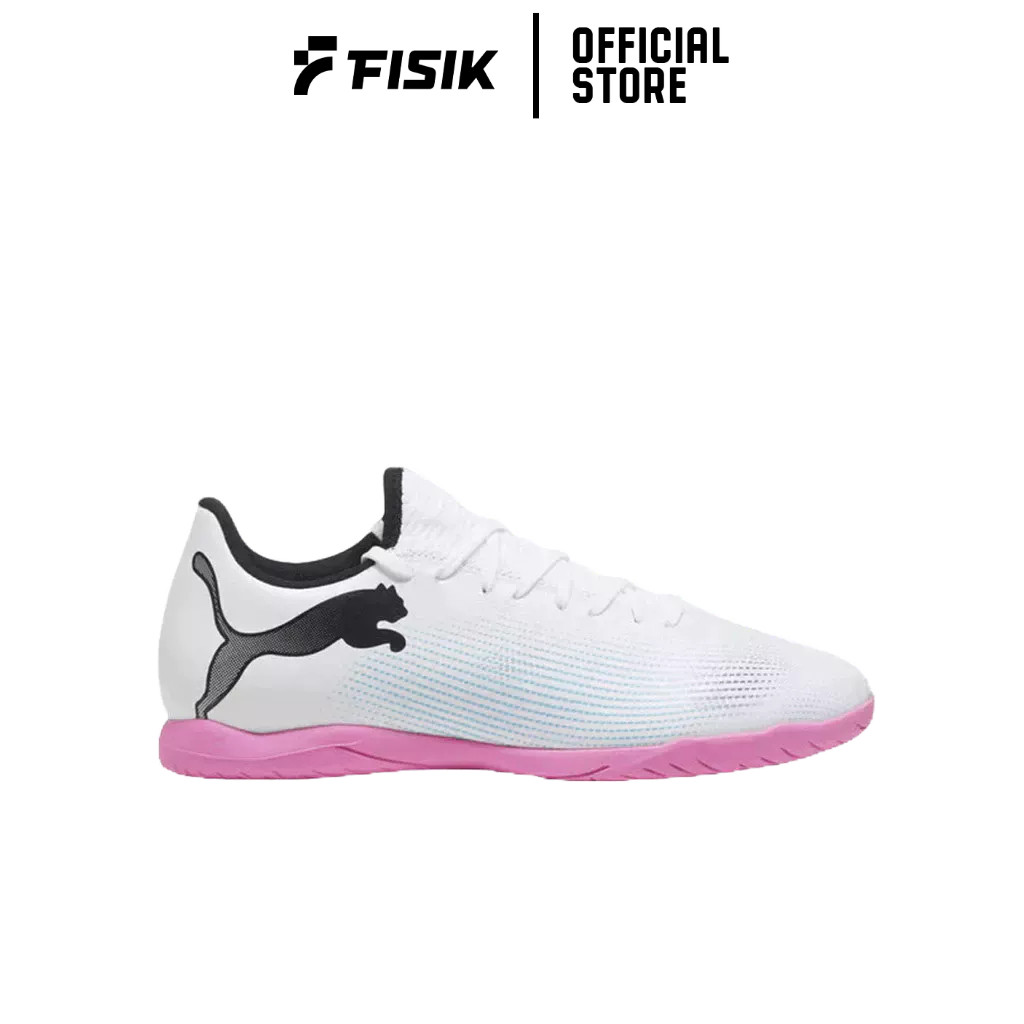 PUMA SEPATU FUTSAL FUTURE 7 PLAY IT PUMA WHITE PUMA BLACK POISON PINK PUM10772701