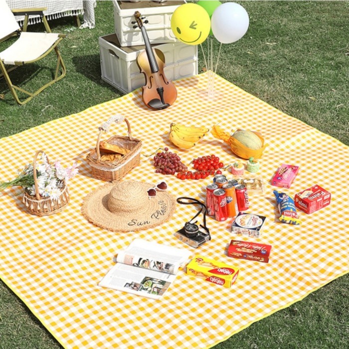 TEBAL 300200cm Tikar Lipat Tikar Piknik Alas Piknik Tikar Pantai Anti Air tikar piknik waterpoof