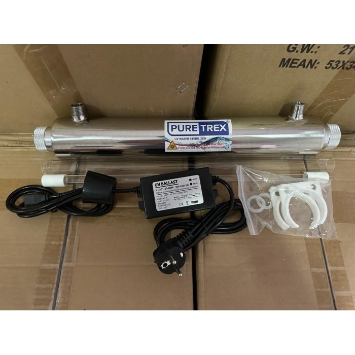 PUREtrex UV Water Sterilizer 6GPM 25 Watt RO Lampu Ultra Violet