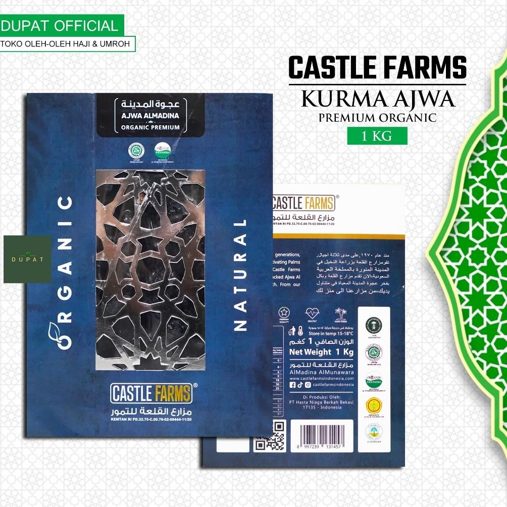 

Kurma Ajwa 1 Kg Castle Farms Premium / Kurma Nabi Madinah High Quality