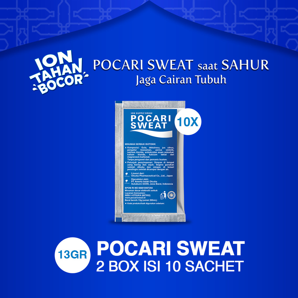 

POCARI SWEAT Sachet 13gr - 2 Box (10 Sachet)