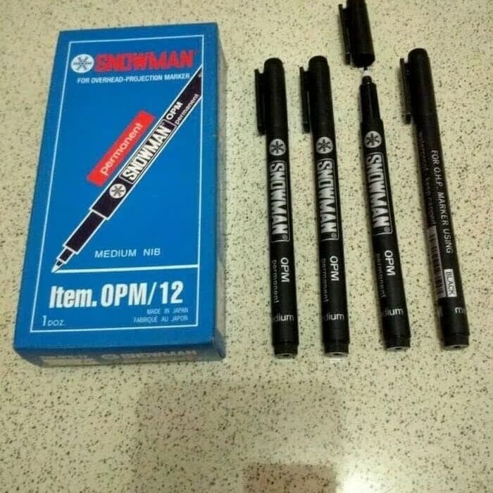 

SPECIAL BALLPOINT PULPEN PEN SNOWMAN OHP OPM / 12 PROYEKTOR MIKA MEDIUM KODE 131