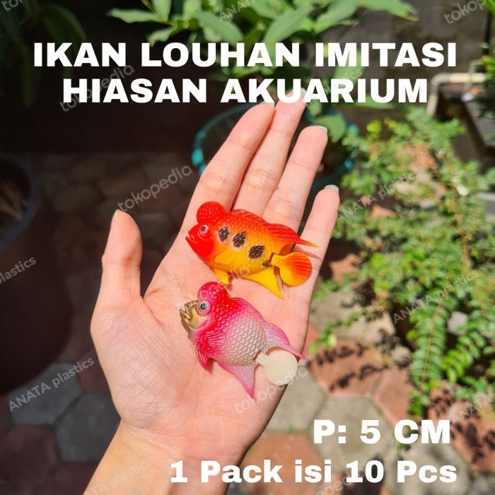 LIMITED EDITION IKAN LOUHAN IMITASI HIASAN AKUARIUM / IKAN HIASAN / IKAN PALSU