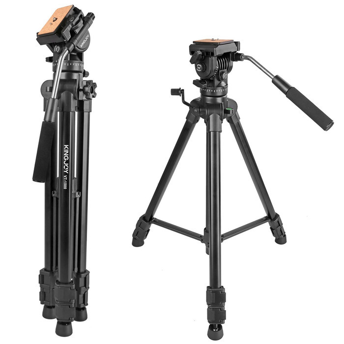Tripod Video Kingjoy Vt-1500 Fluidhead Profesional Video Kamera