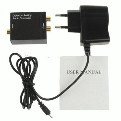 CONVERTER (Optic)Digital to (Rca)Analog Audio