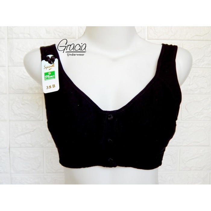 Bh Plum 211 Hitam Kancing Depan Size 36 - 42 Terlaris Best Quality Asli 100% Original