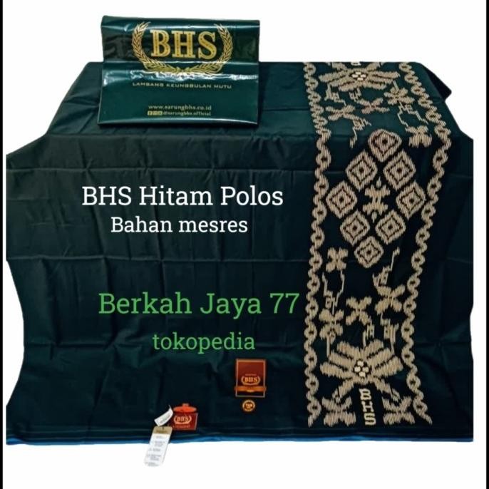 Miliki Sarung Bhs Hitam Afkir Polos Tumpal Kembang Tkb Hpl