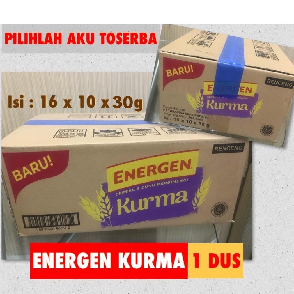 

Energen KURMA Renceng 30gr x 10 Sachet (HARGA 1 DUS)