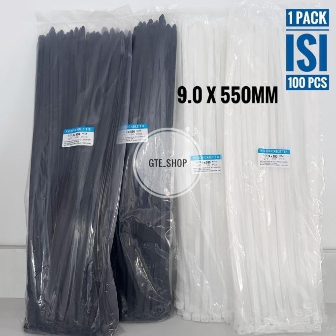 

Murah Kabel Ties 55Cm (550Mm) 9 X 550Mm Promo Termurah Cabel Tie / Kabel Tie / Cabel Ties / Pengikat Kabel Putih Dan Hitam Isi 100Pcs / Kabel Ties Jumbo / Cabel Ties Panjang