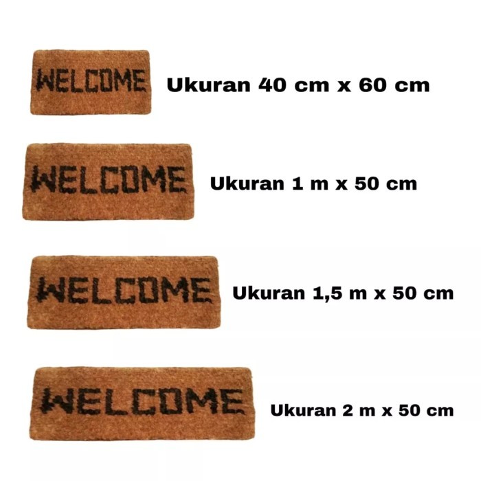 Keset Sabut Kelapa Keset Ijuk Keset Sabut Welcome Keset Sabut Besar Ke