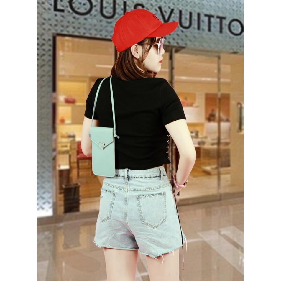 TS151 Tas Selempang Wanita Love Symbol Women Sling bag