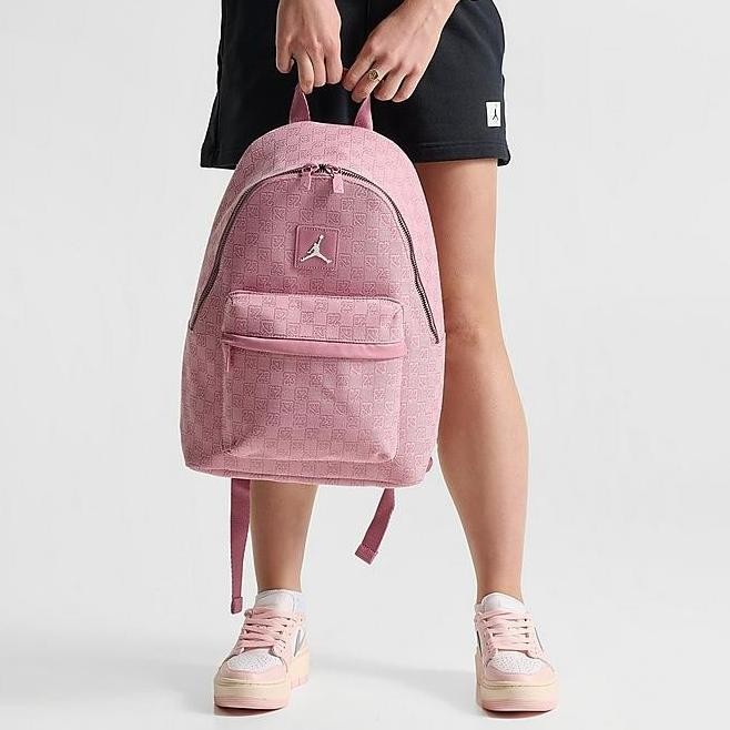 Ransel Air Jordan Monogram Backpack Pink Glaze Original Resmi Jd Sport Ma0758-Af4(20L) Kurniaputri25