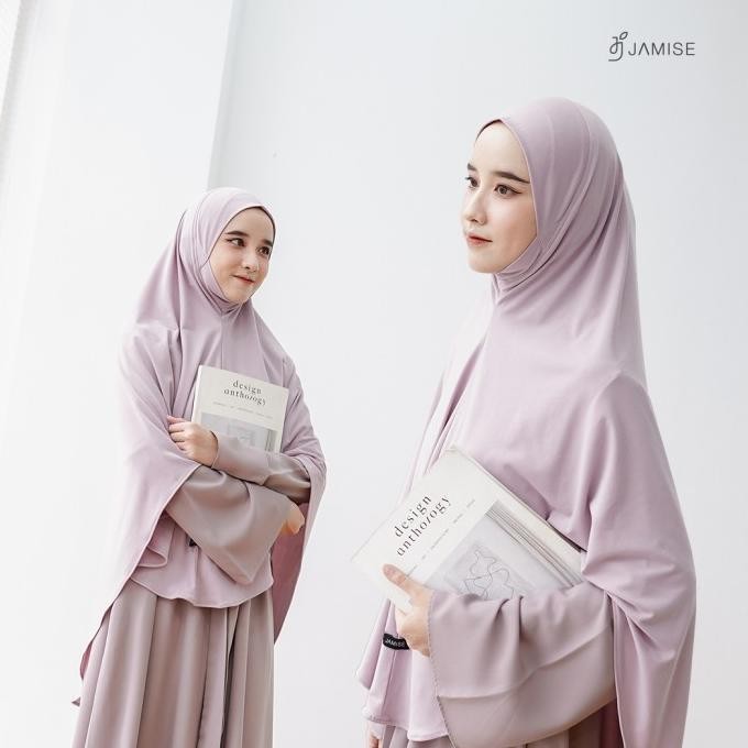 Terjangkau Yura Bergo | Khimar Instan Jersey By Jamise Syari