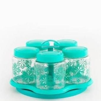 Terbaru Toples Kue Shabby Chic Set Pink Spin Canister Carousel Ria_Xue