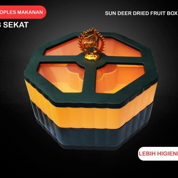 Premium Toples Bunga Putar Dua Susun Toples Kue Putar 2 Susun Toples Ria_Xue