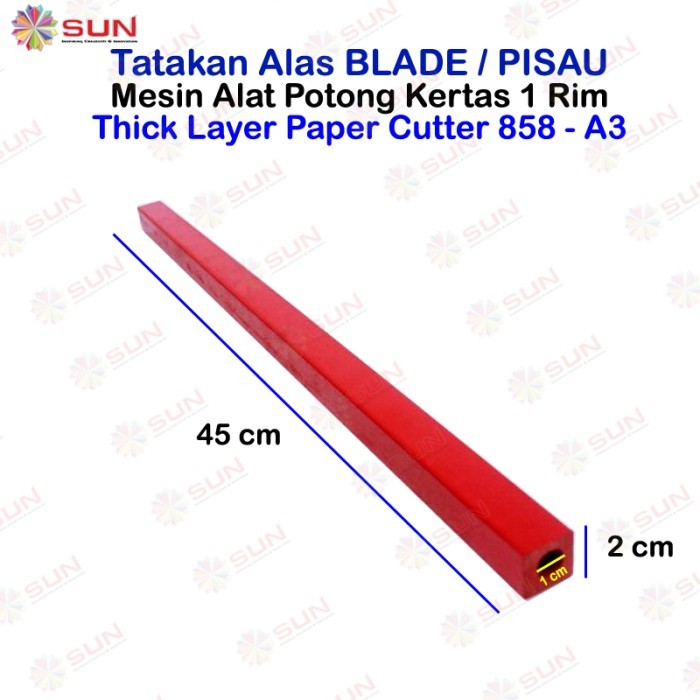 Cutting Stick Tatakan Pisau Mesin Potong Kertas 1 Rim 858 / 868 A3