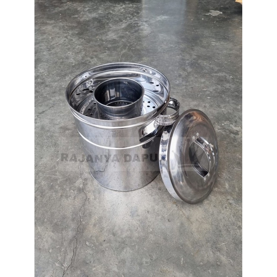 Dandang Bakso Stainless 22 - Dandang Baso Stainless - Dandang Pentol Stainless Steel Kecil